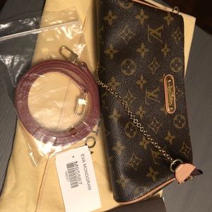 Louis Vuitton Eva clutch monogram canvas